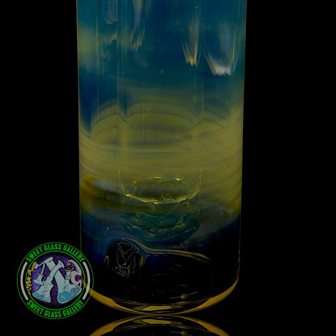 Fluid Glass - Ash Catcher #20 - 18mm Blue Amber Purple