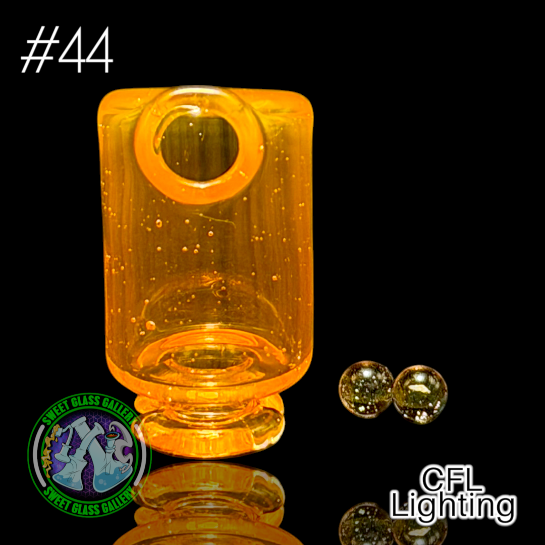 Kizmit Glass - Puffco Pivot Top #44 - Citrus (CFL)