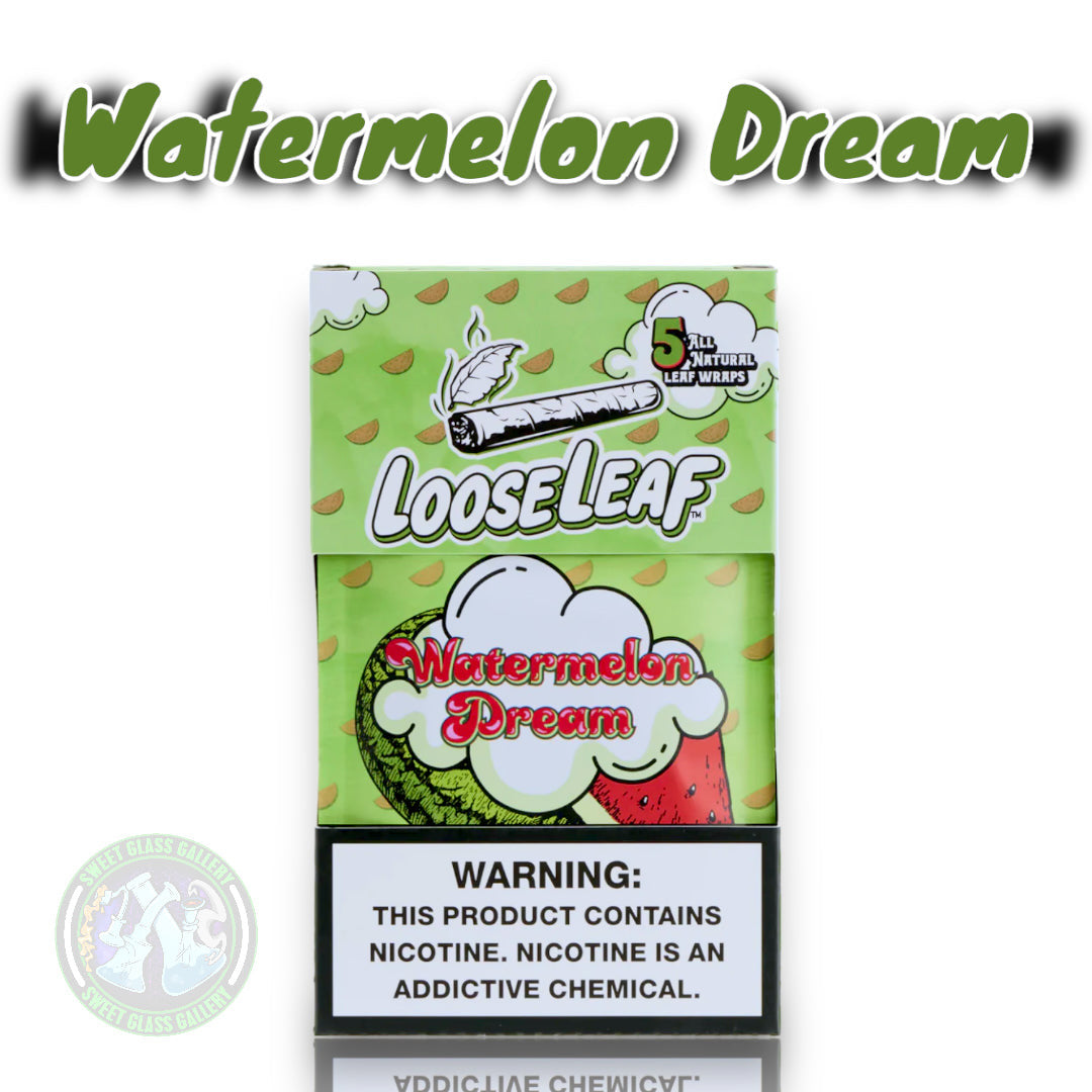 Loose Leaf - Watermelon Dream (All Natural Tobacco Leaf Wraps 5-Pack)