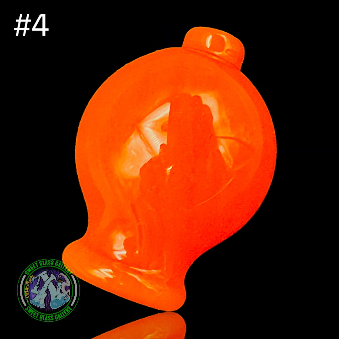 Daniel's Glass Art - Bubble Carb Cap #4 - Orange