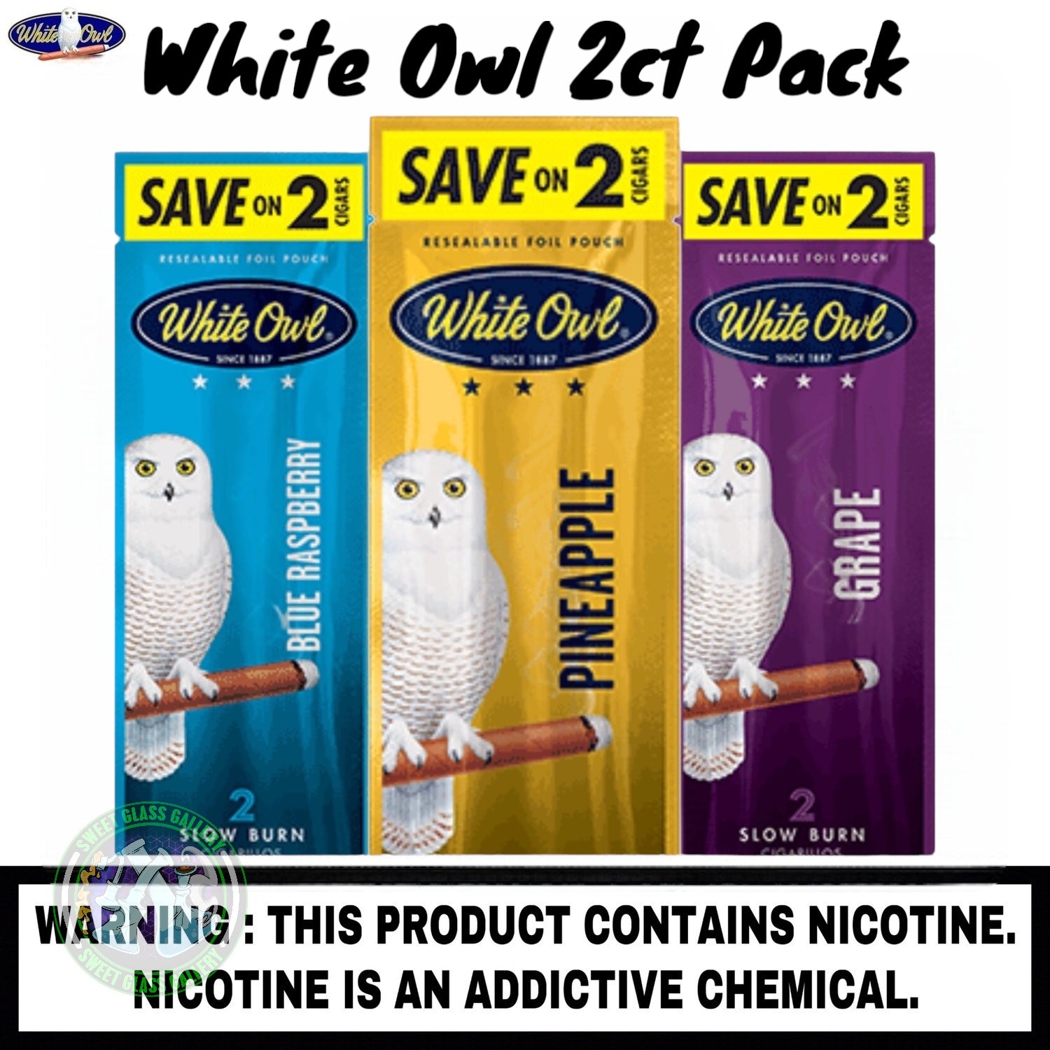 White Owl - Slow Burn Cigars 2ct Pack