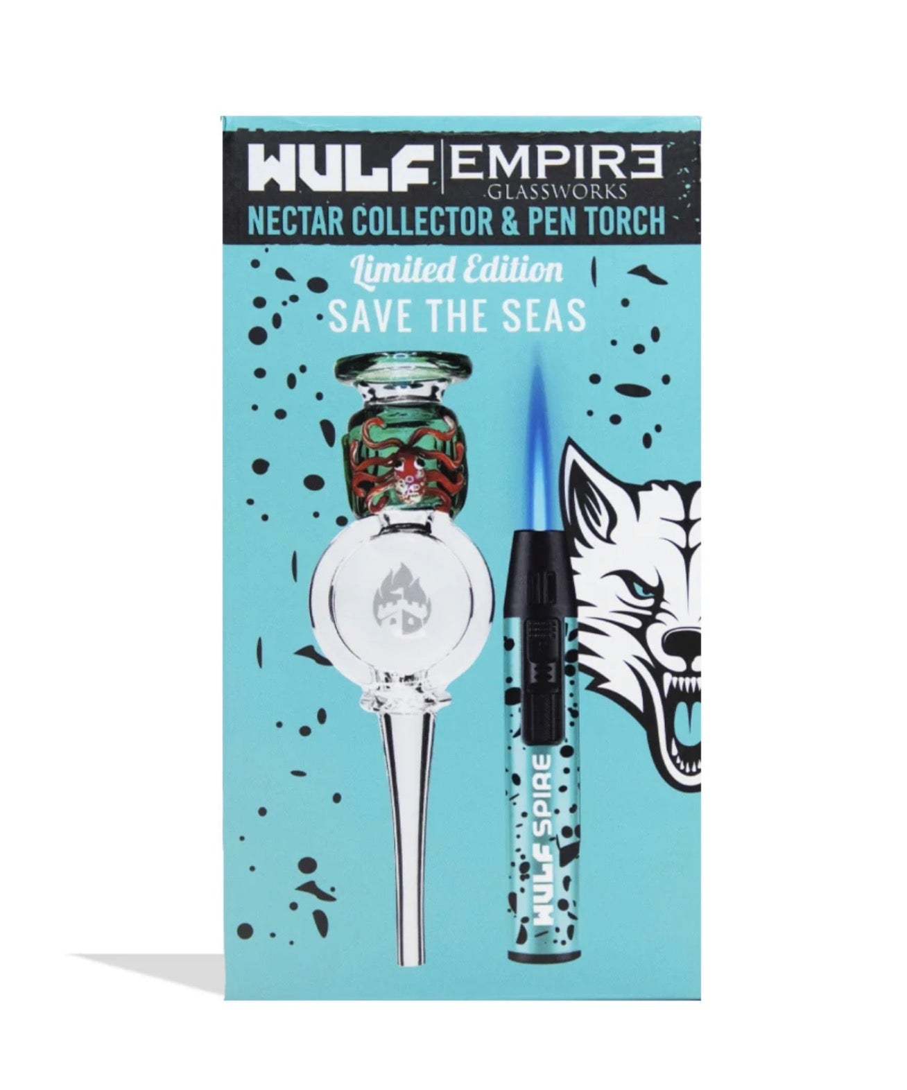 Empire Glassworks x Wulf - Honey Straw & Pen Torch Kit - Save The Seas
