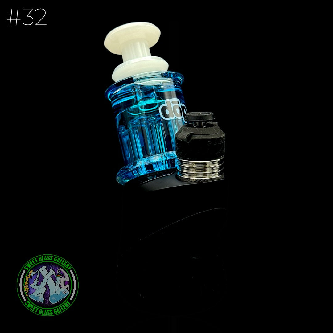 Dōp Glass - Puffco Attachment - Dry Gylcerin Blue #32