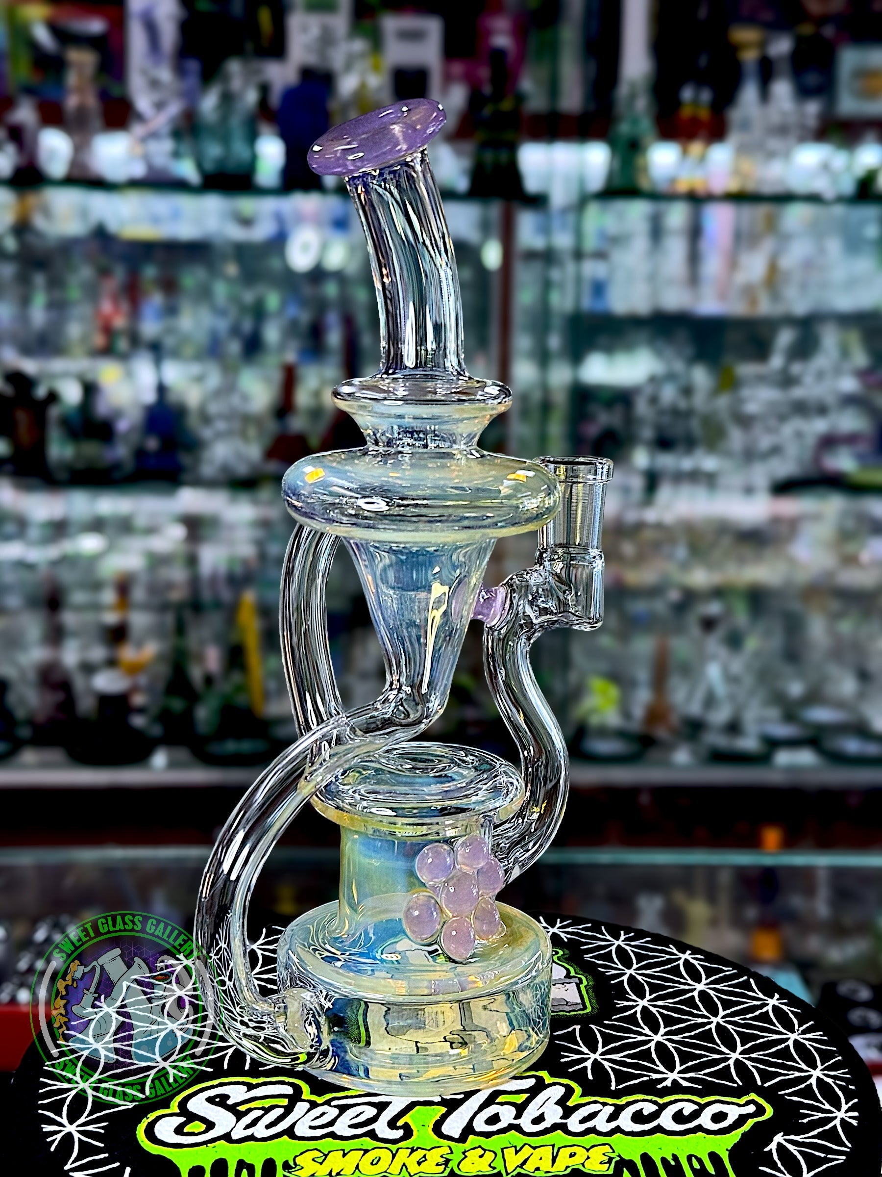 Uzzi Glass - Rig #5 - Floating Recycler (Purple People Eater)