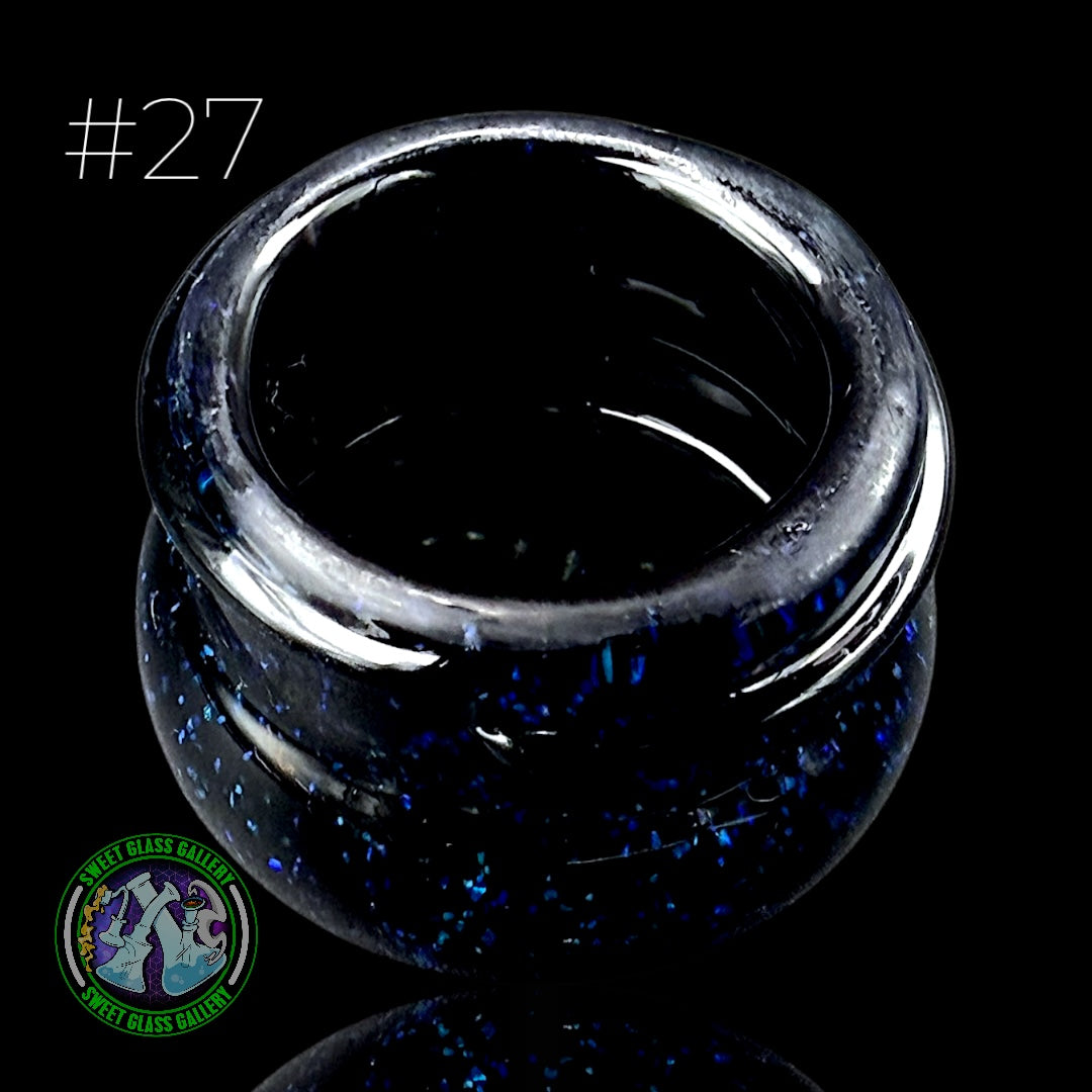 Empty1 Glass - Baller Jar #27 - Mini (Jet Black Crushed Opal)