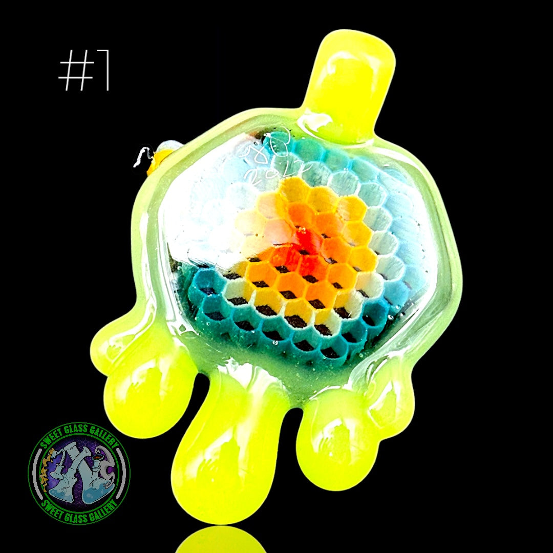 Joe P - Pendant #1 - Multi-Color Honeycomb & Bee’s