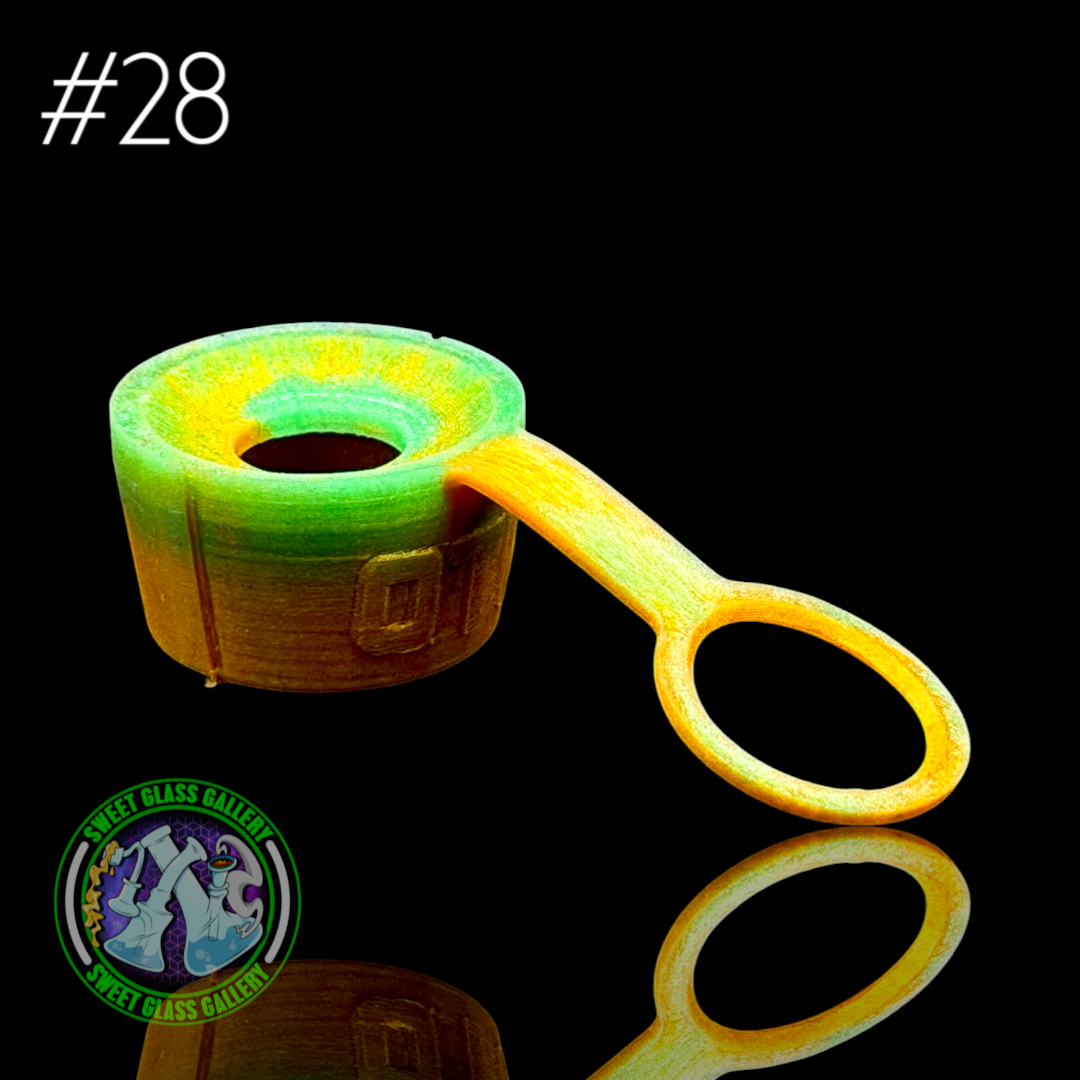 One Trick Pony - Rockulus Tether #28 - Puffco Peak Pro 3DXL - Gold/Green
