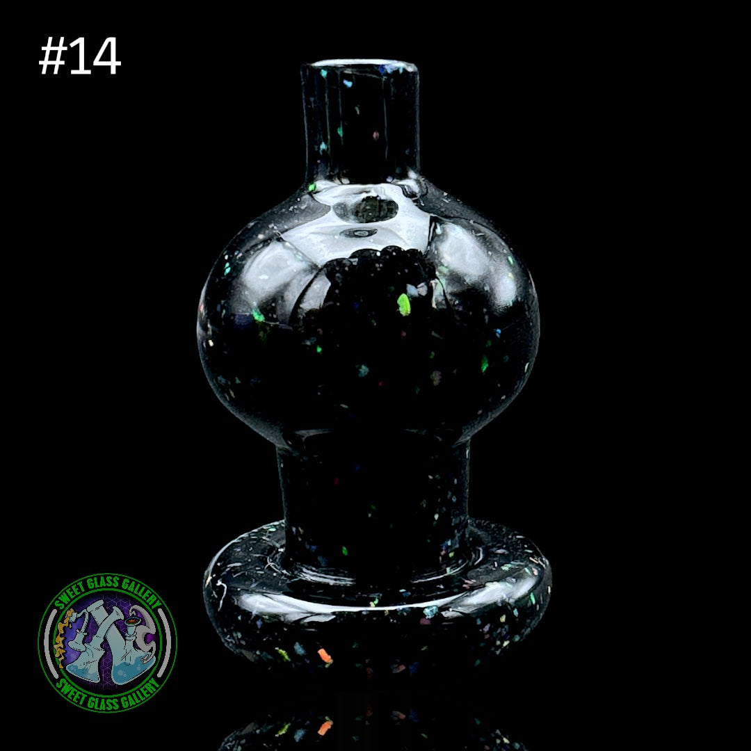 AJ Surf City Tubes - Puffco/Carta Carb Cap #14 - Jet Black Crushed Opal