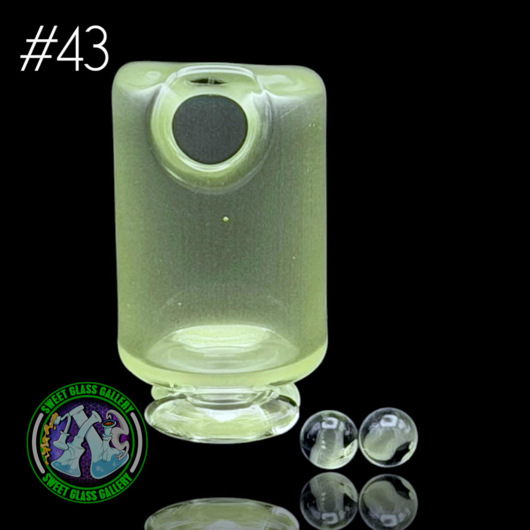 Kizmit Glass - Puffco Pivot Top #43 - Ghostidote