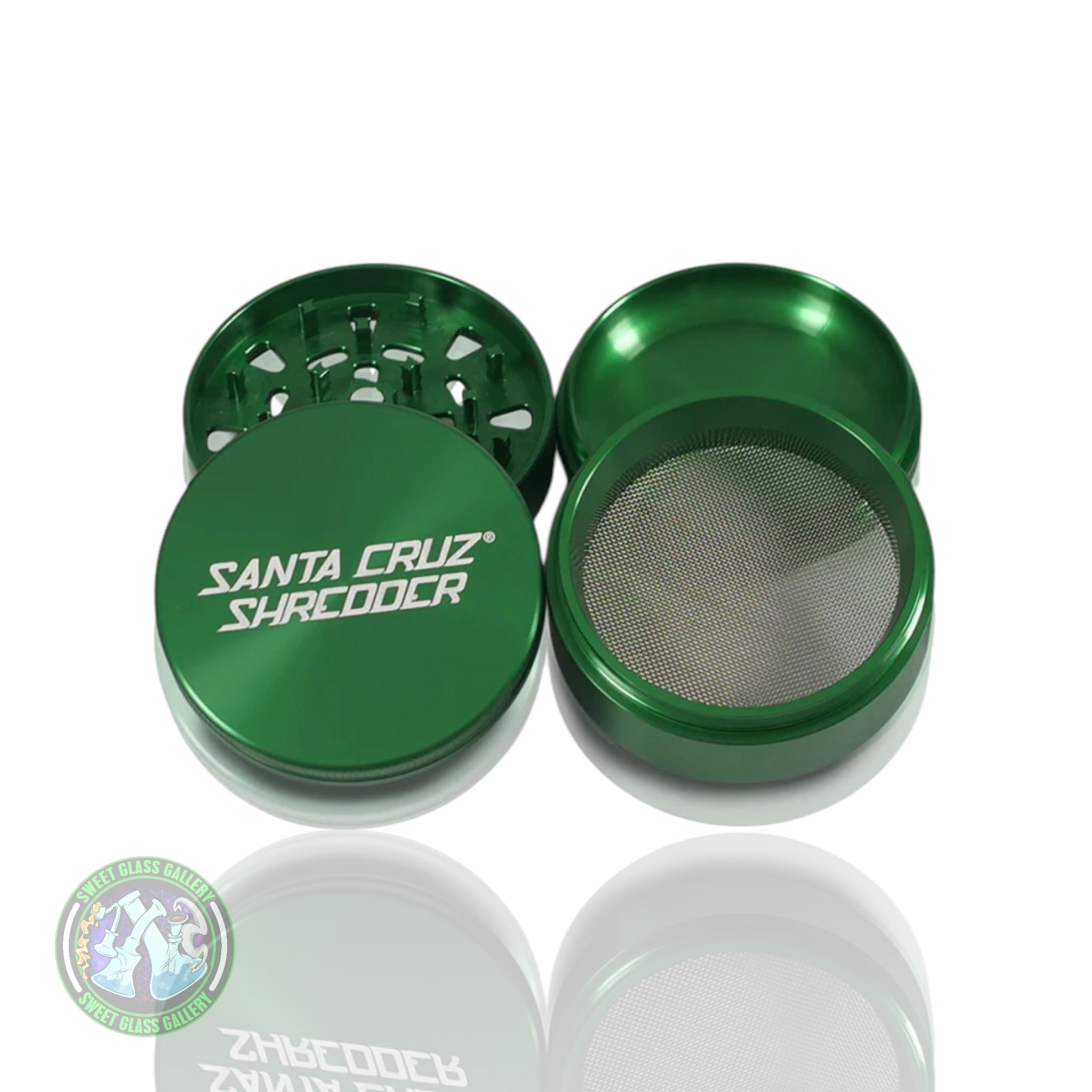 Santa Cruz Shredder - Large 4pc Grinder - Green