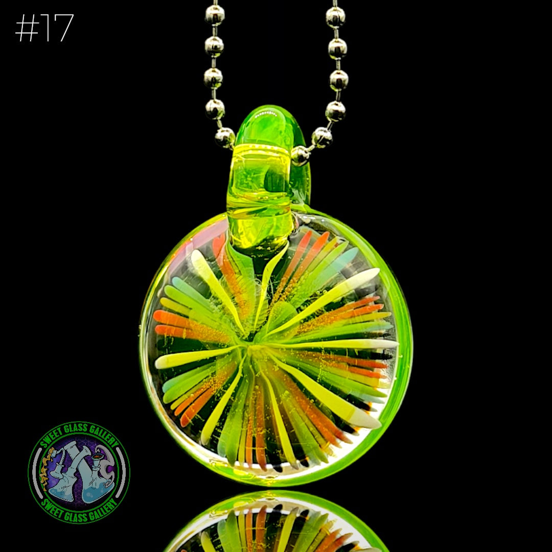 Steve H Glass - Pendant #17 - Face Implosion