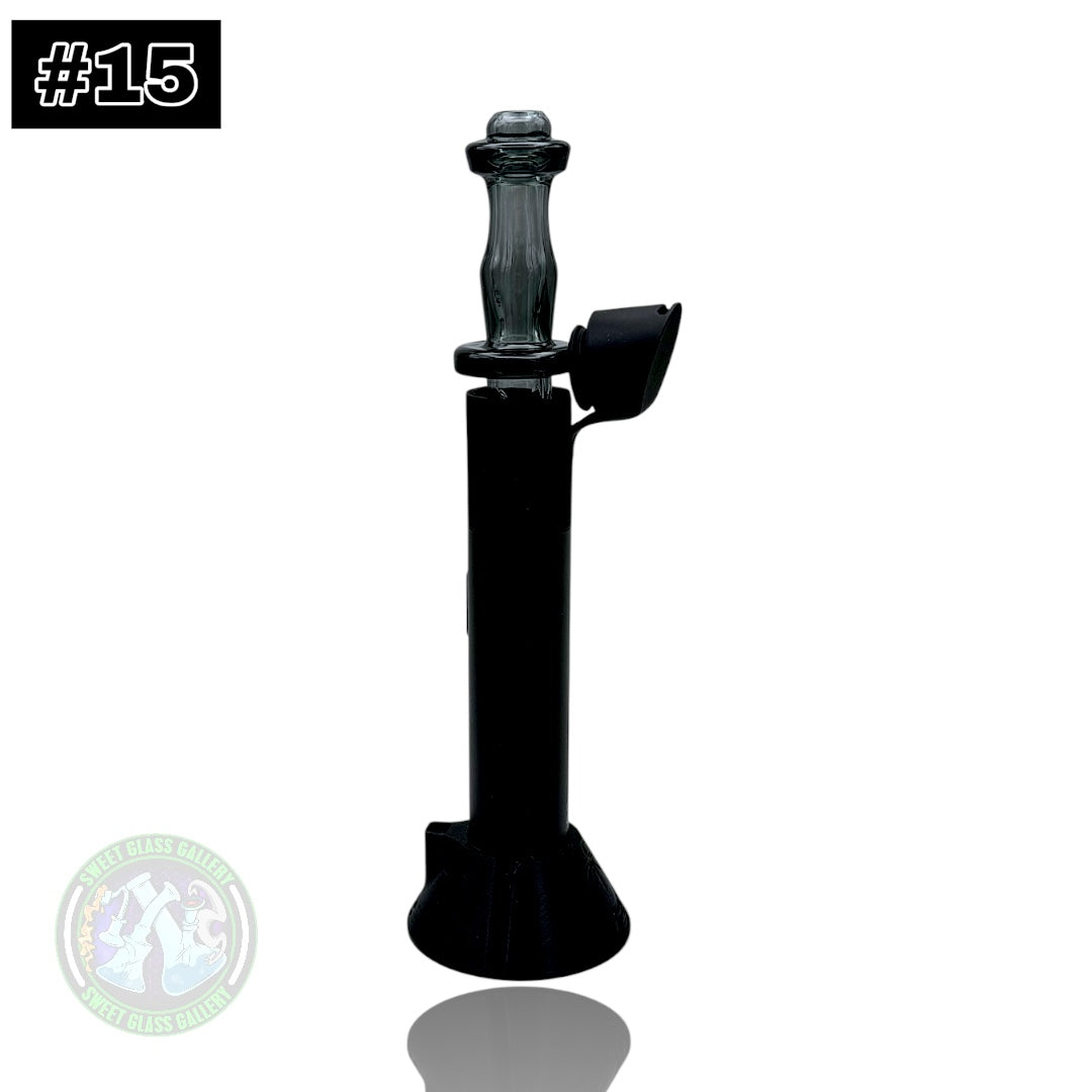 Rone Glass -Puffco Pivot Top #15 - Transparent Black