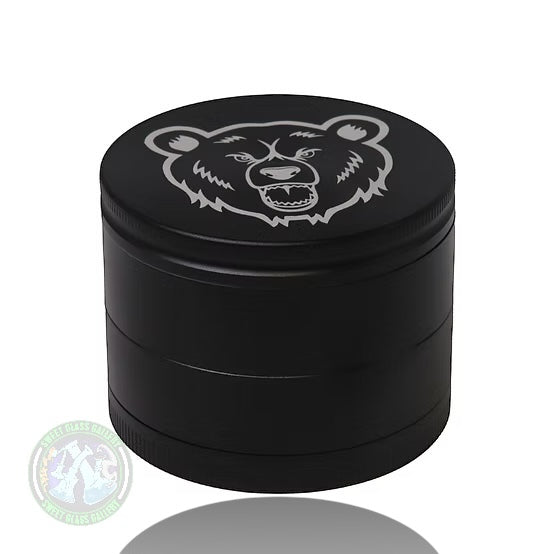 Bear Quartz - Aluminum 4pc Grinder 60mm - Black