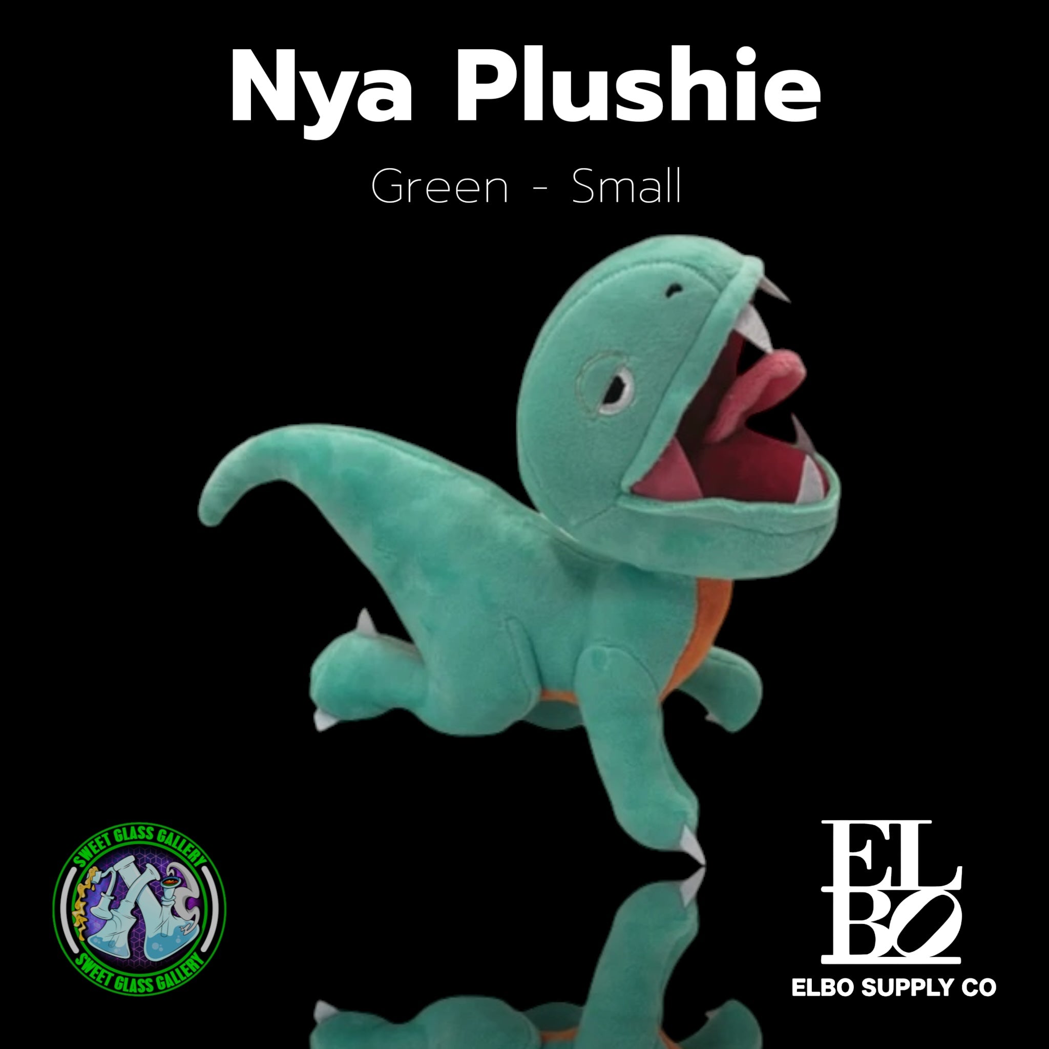 Elbo Glass - Plushie - Nya Green Small