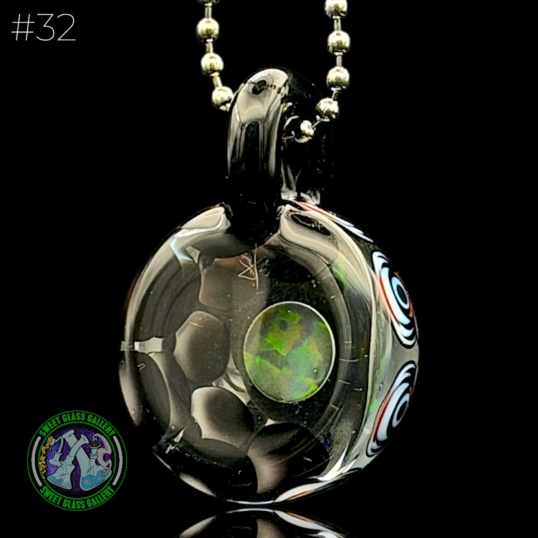 Steve H Glass - Pendant #32 - Dot Stack