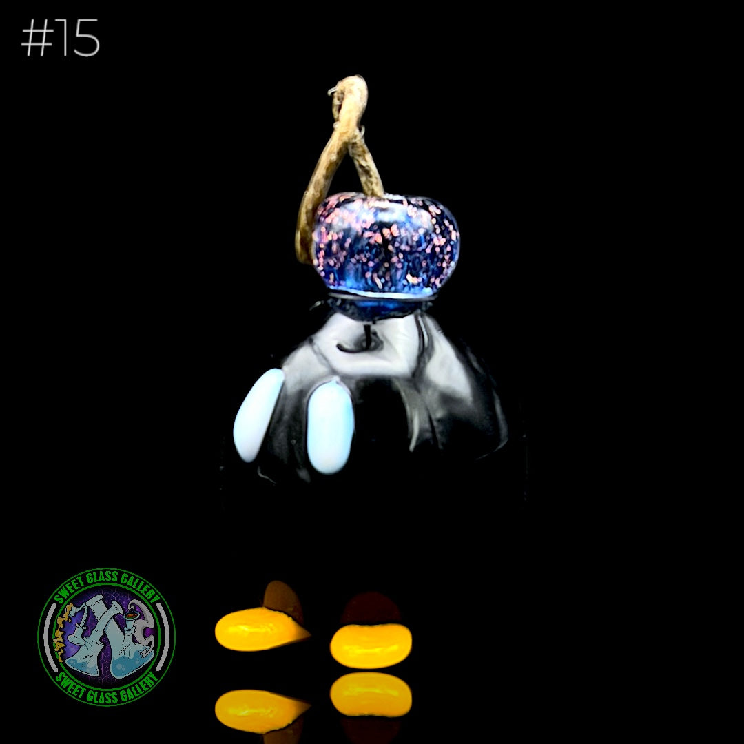 Sandberg Glass - Bob-omb - Hemp Wick Holder #15