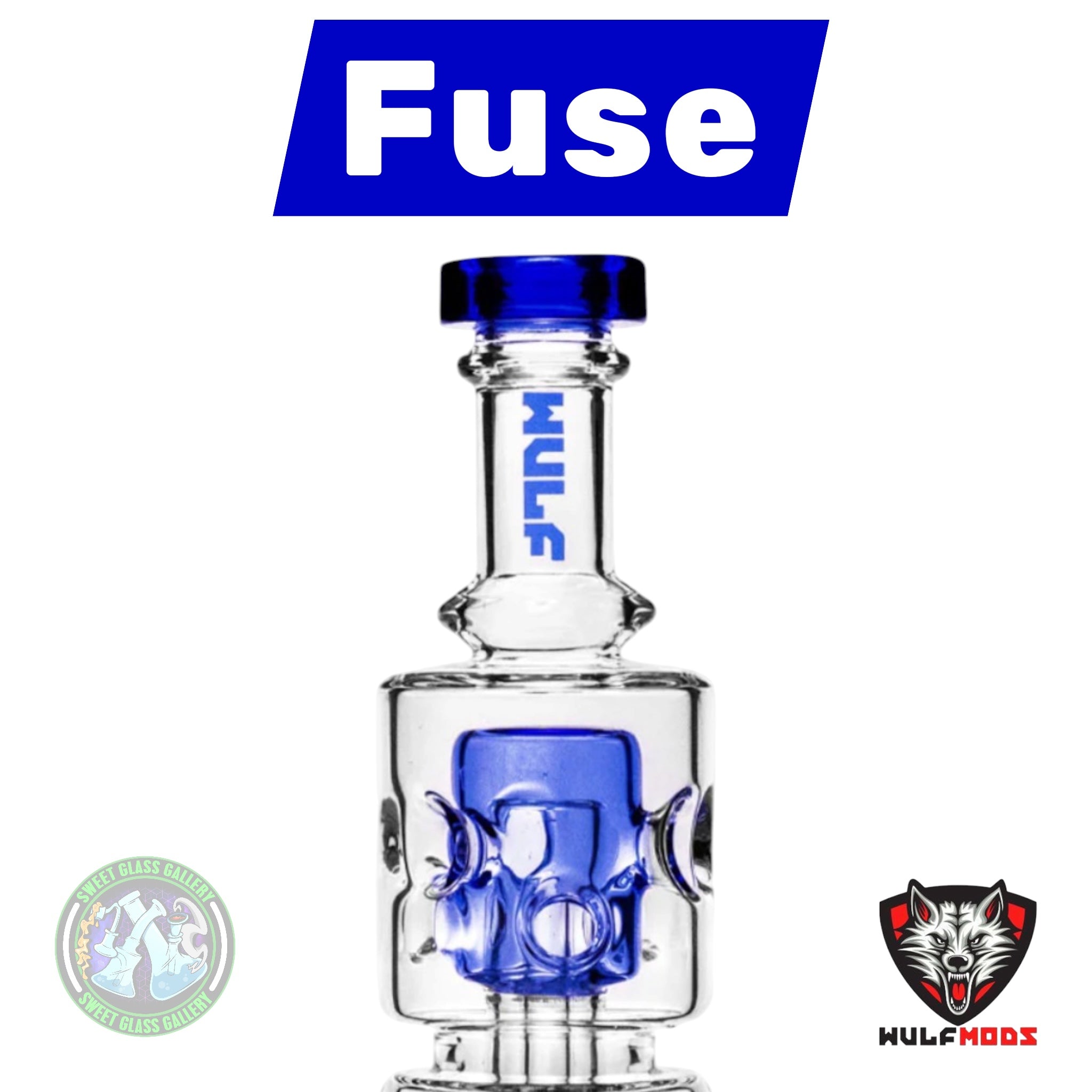 Wulf Mods - Puffco Attachment - Fuse - Blue