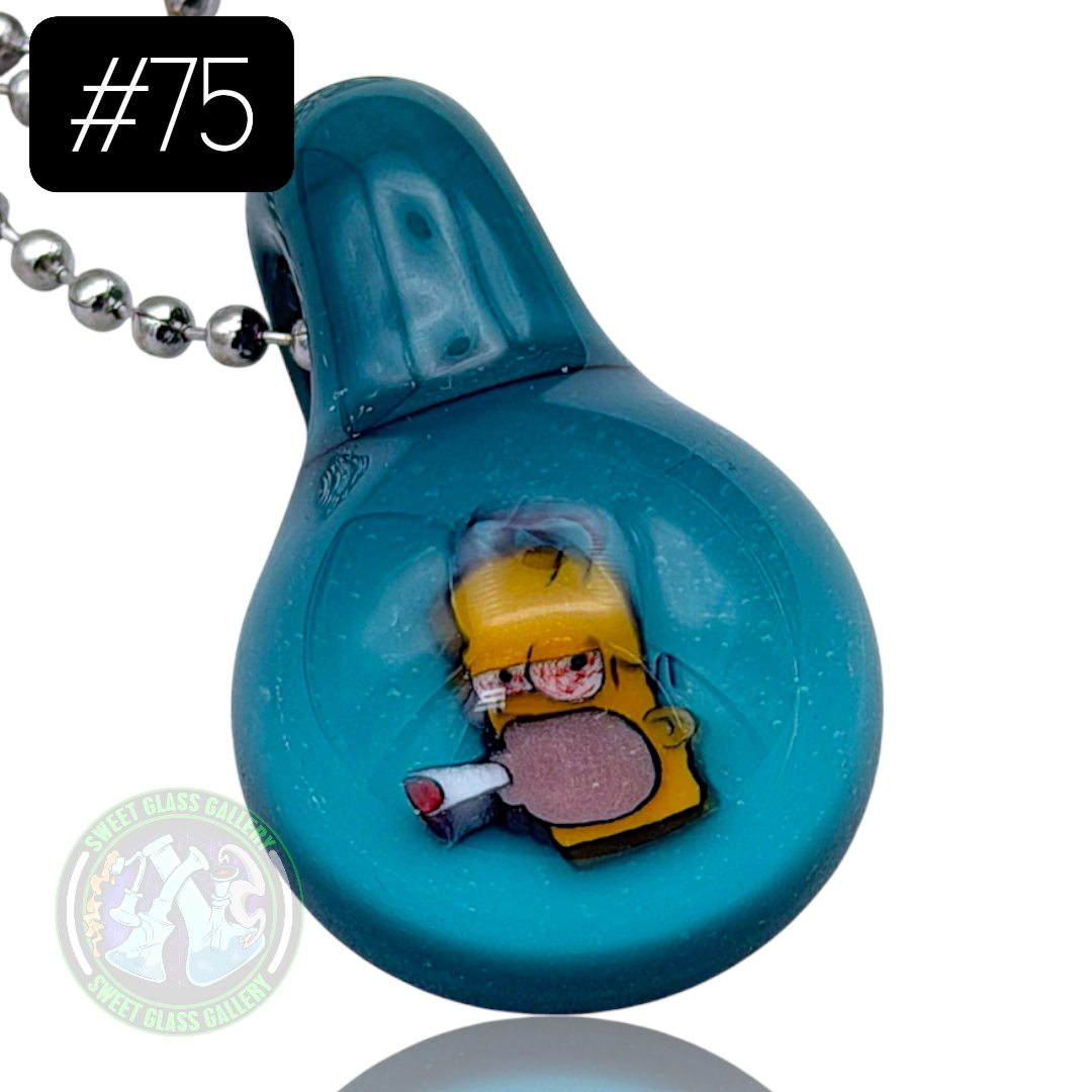 Keys Glass - Pendant #75 (Homer - The Simpsons)