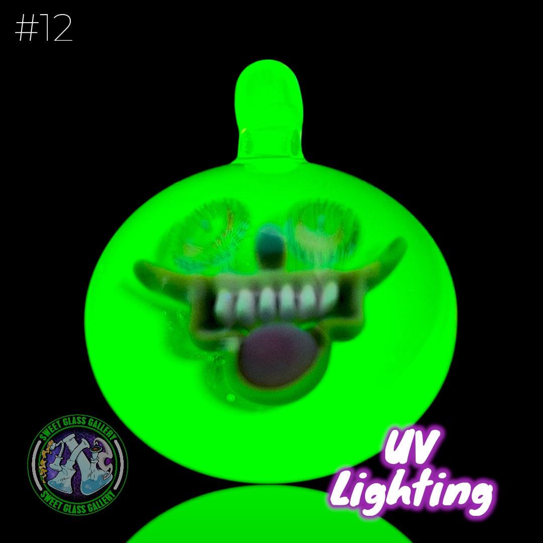 Steve H Glass - Pendant #12 - Face Implosion