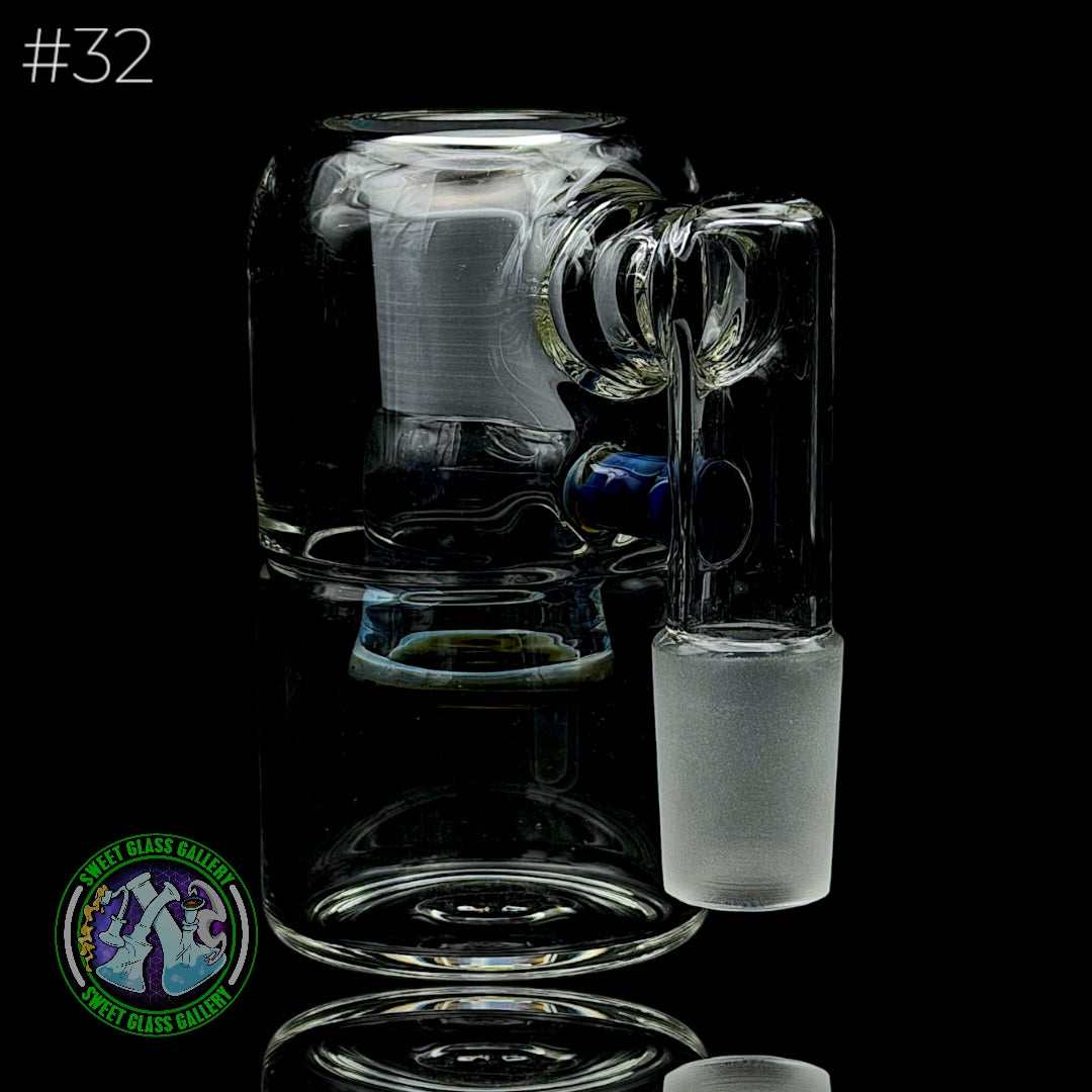 Fluid Glass - Ash Catcher 18mm - Dry #32 (Blue Amber Purple)
