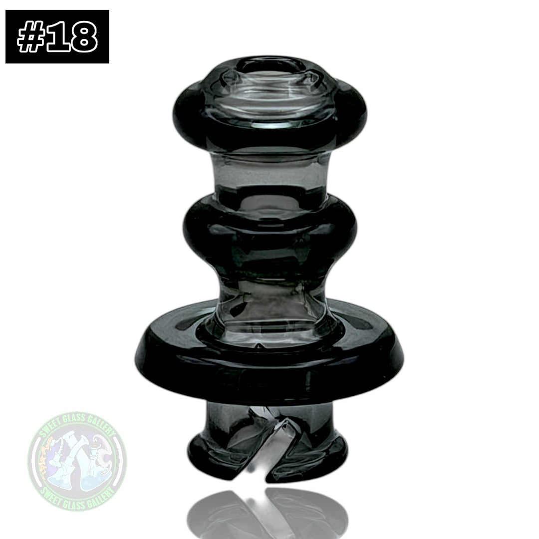 Rone Glass -Puffco Pivot Top #18 - Transparent Black