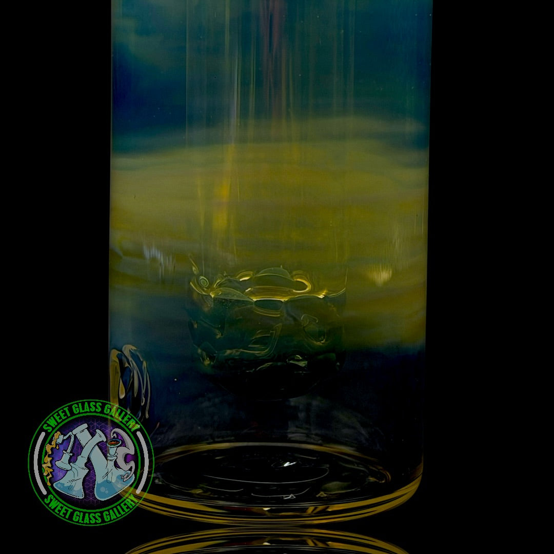 Fluid Glass - Ash Catcher #20 - 18mm Blue Amber Purple