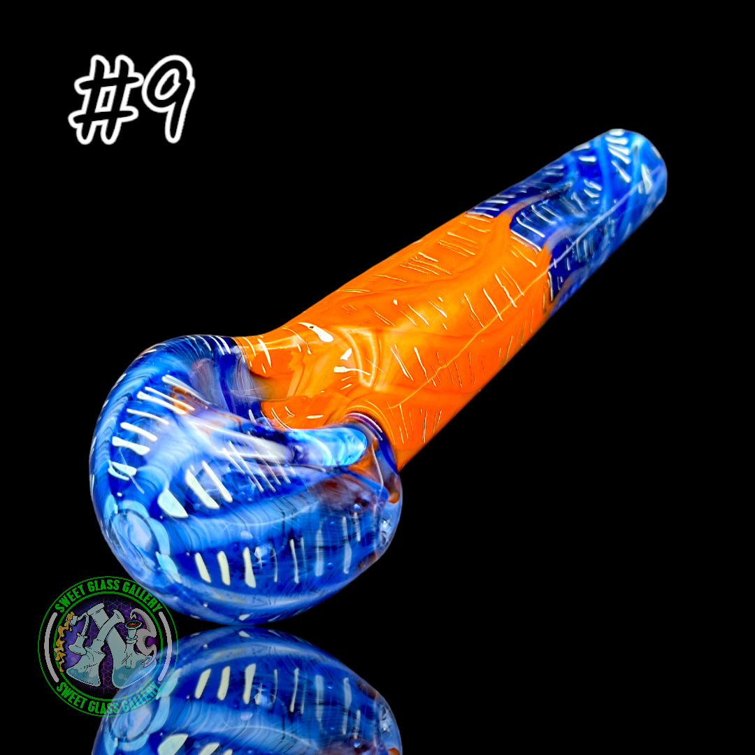 Daniel's Glass Art - German Glass Thick Hand Pipe #9