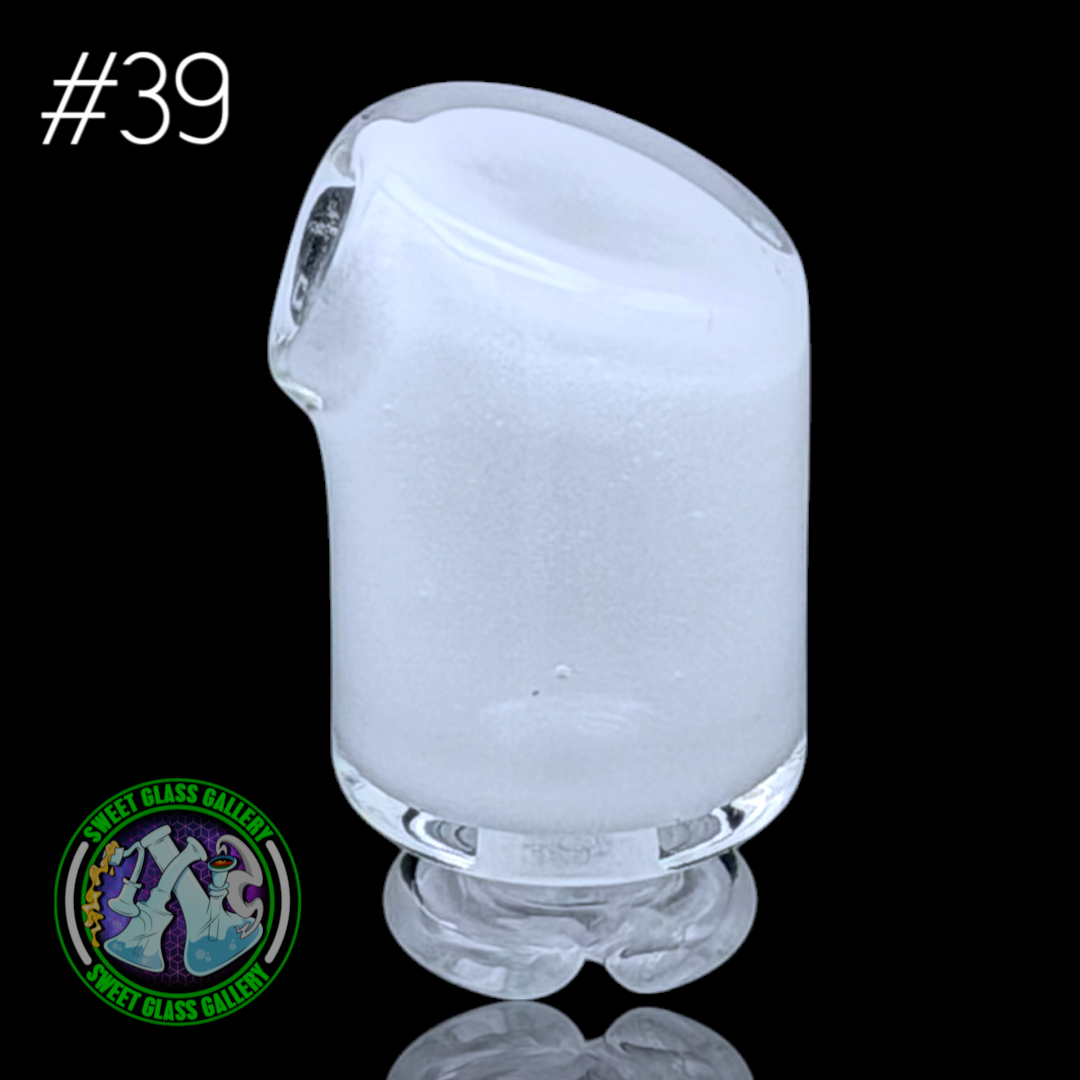 Kizmit Glass - Puffco Pivot Top #39 - Star White