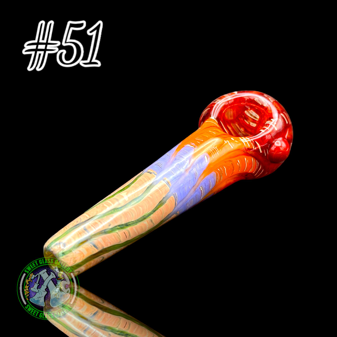 Daniel's Glass Art - German Glass Thick Hand Pipe #51