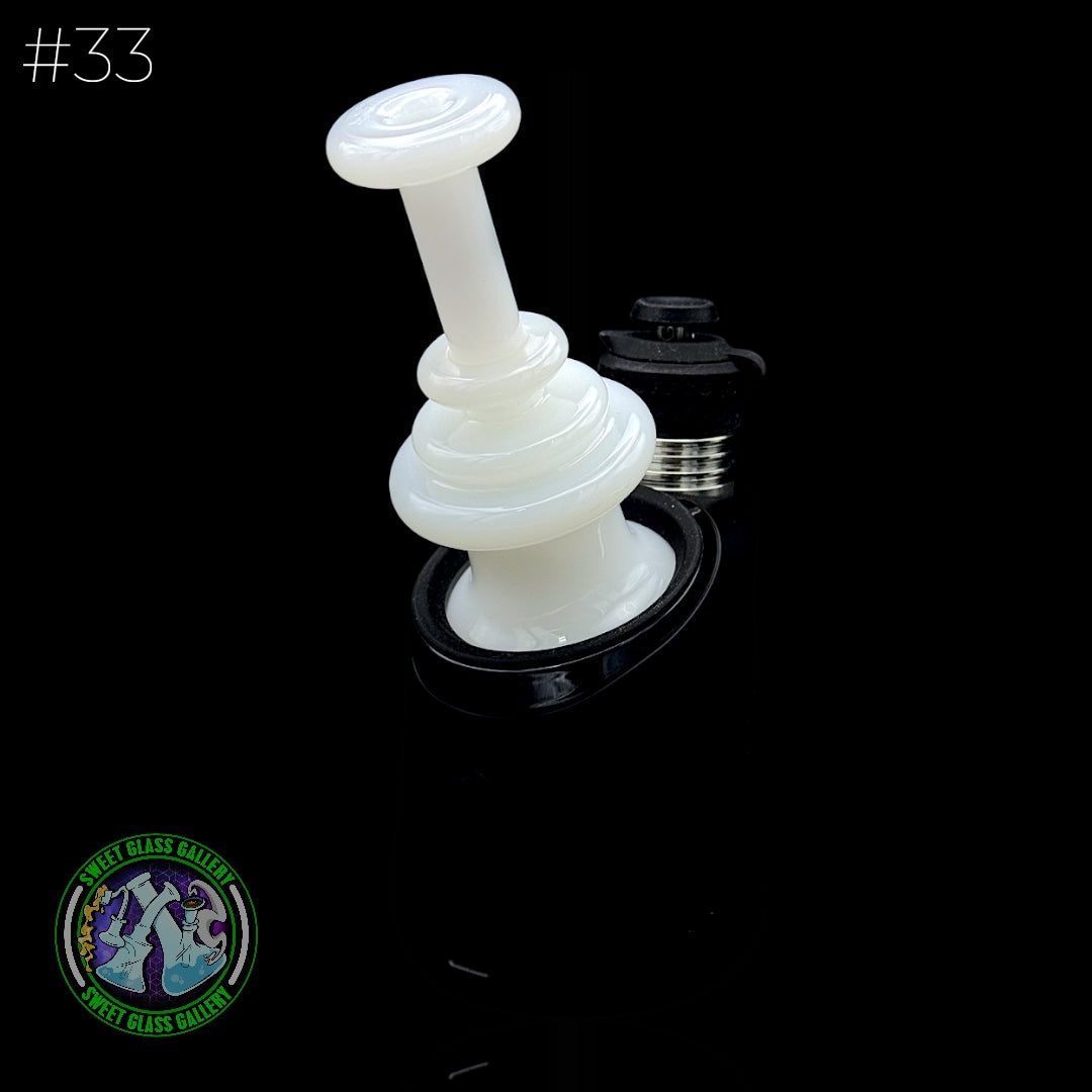 Dōp Glass - Puffco Attachment - Dry Bell White #33