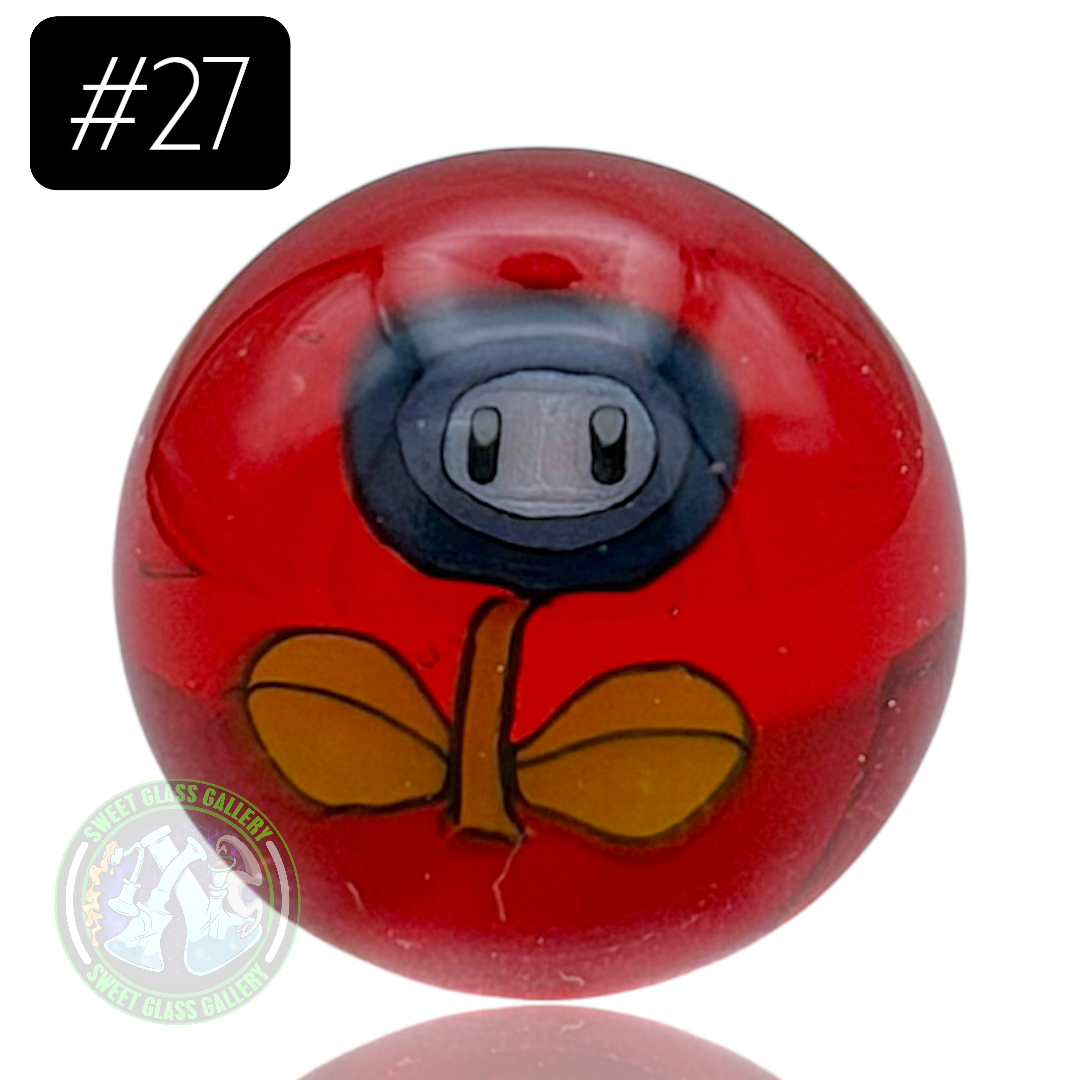Keys Glass - Marble #27 (Mario - Ice Flower)