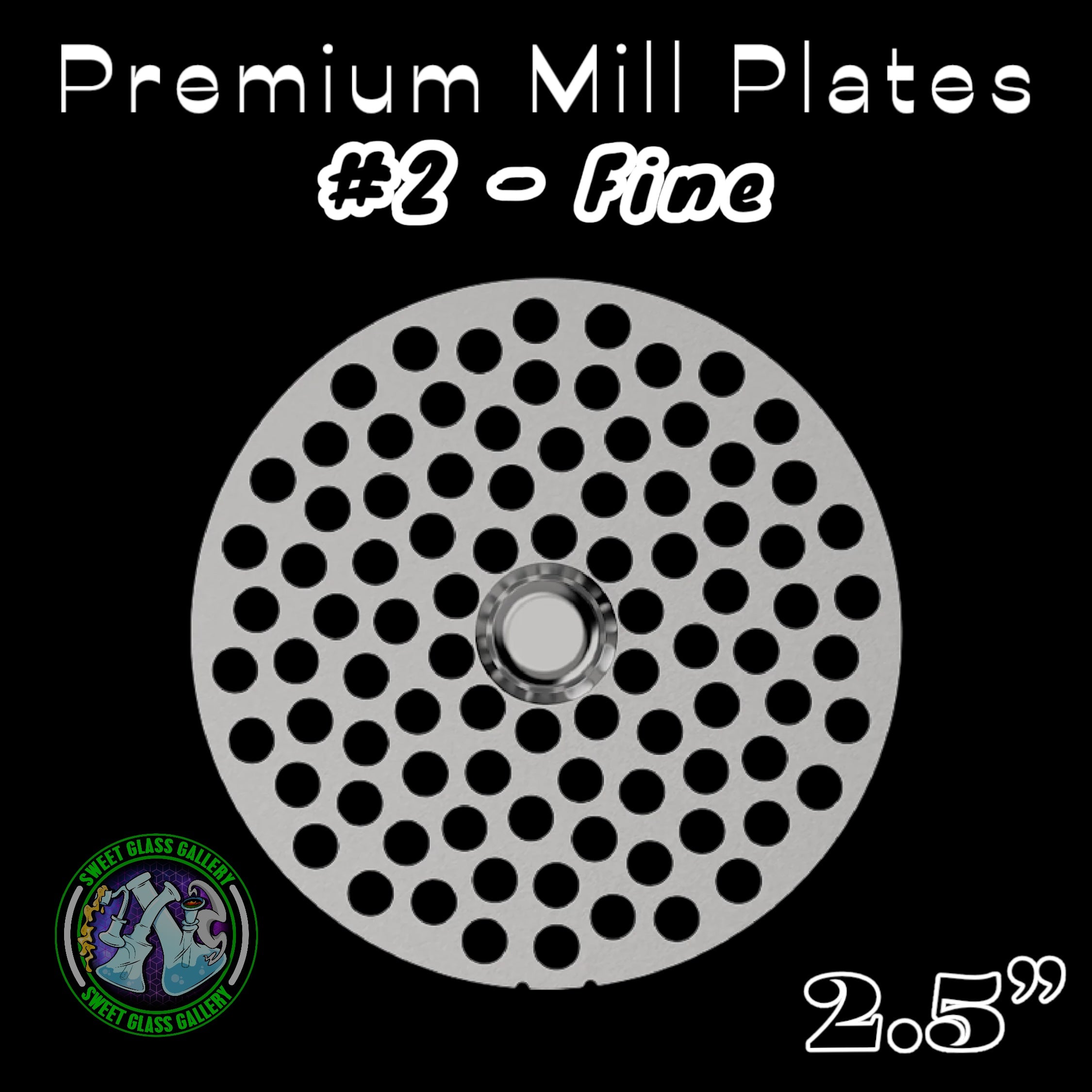 Flower Mill - Next Gen Premium 2.5” Mill Plates