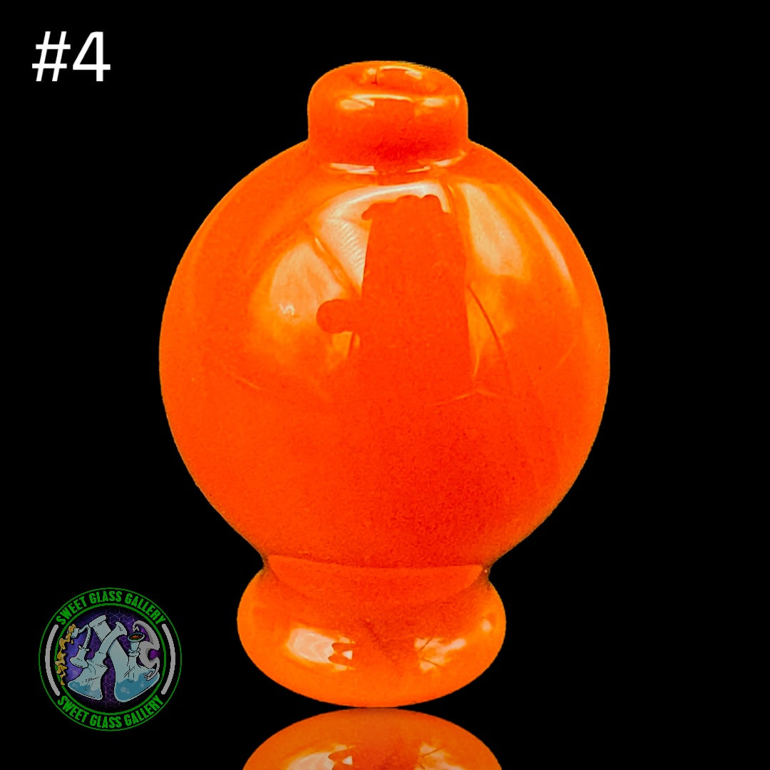 Daniel's Glass Art - Bubble Carb Cap #4 - Orange