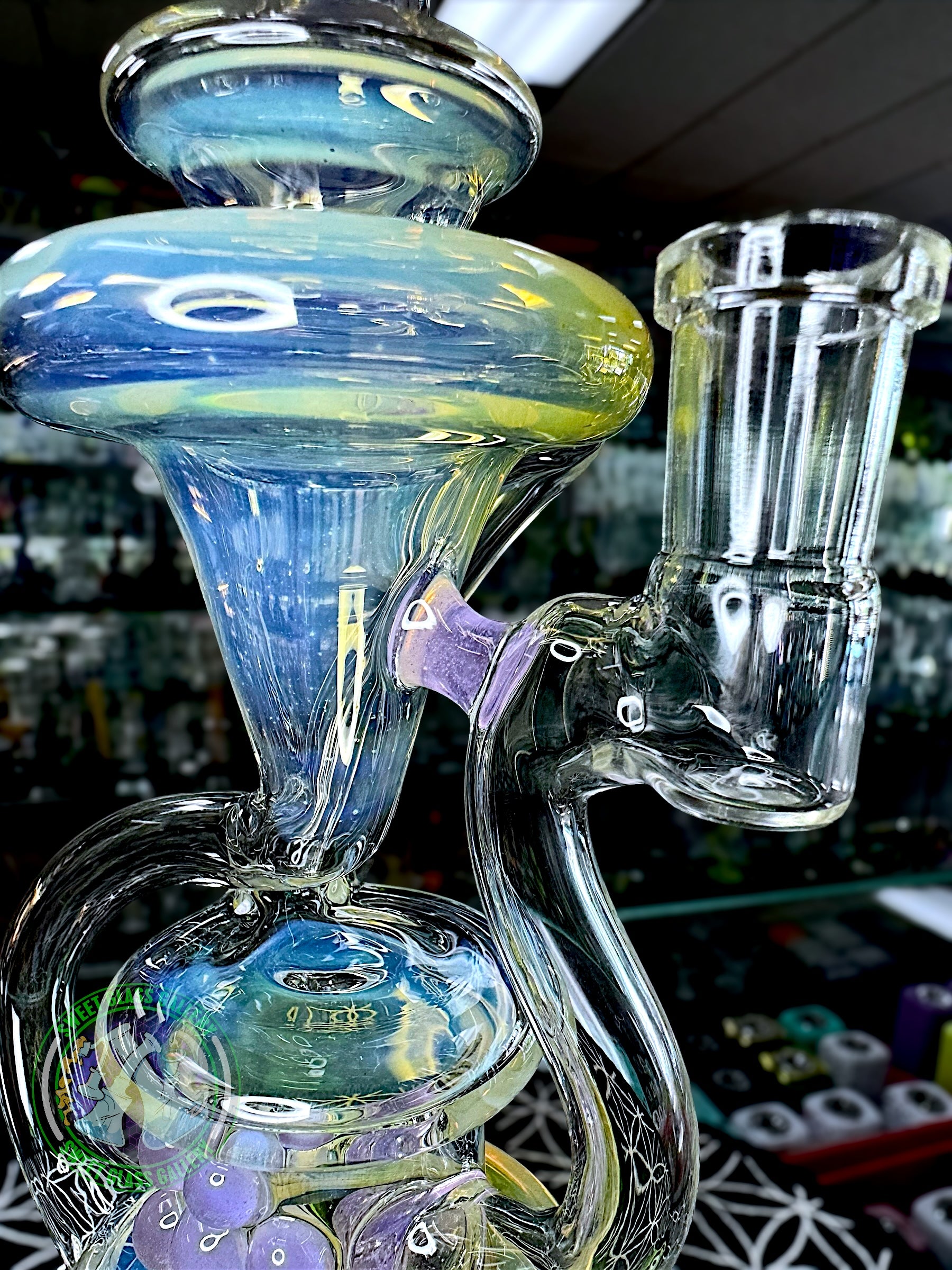 Uzzi Glass - Rig #5 - Floating Recycler (Purple People Eater)