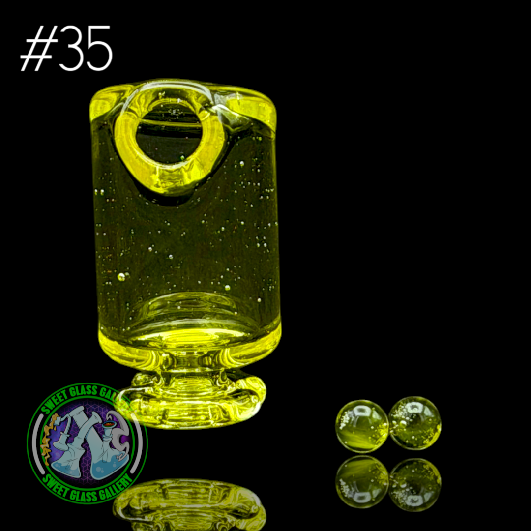 Kizmit Glass - Puffco Pivot Top #35 - Citron