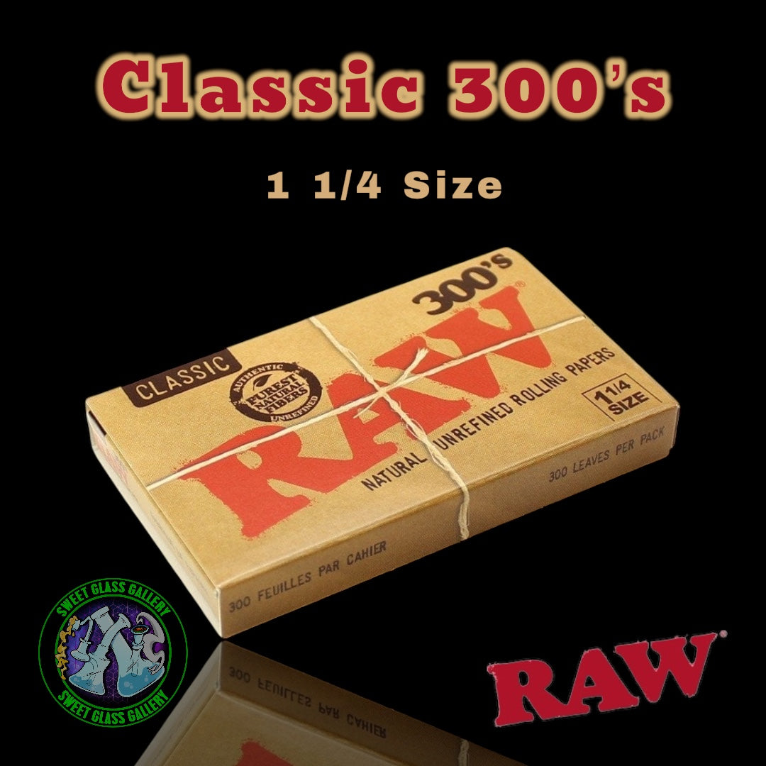 Raw - Classic 300’s 1 1/4 Size Papers