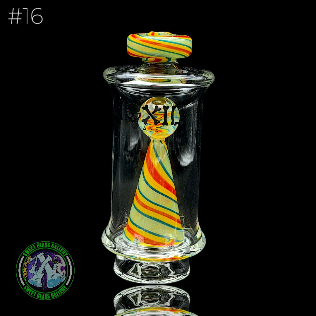 Toxic Glass - Focus V Carta Attachment #16 - Wigwag Green, Blue, Yellow & Red