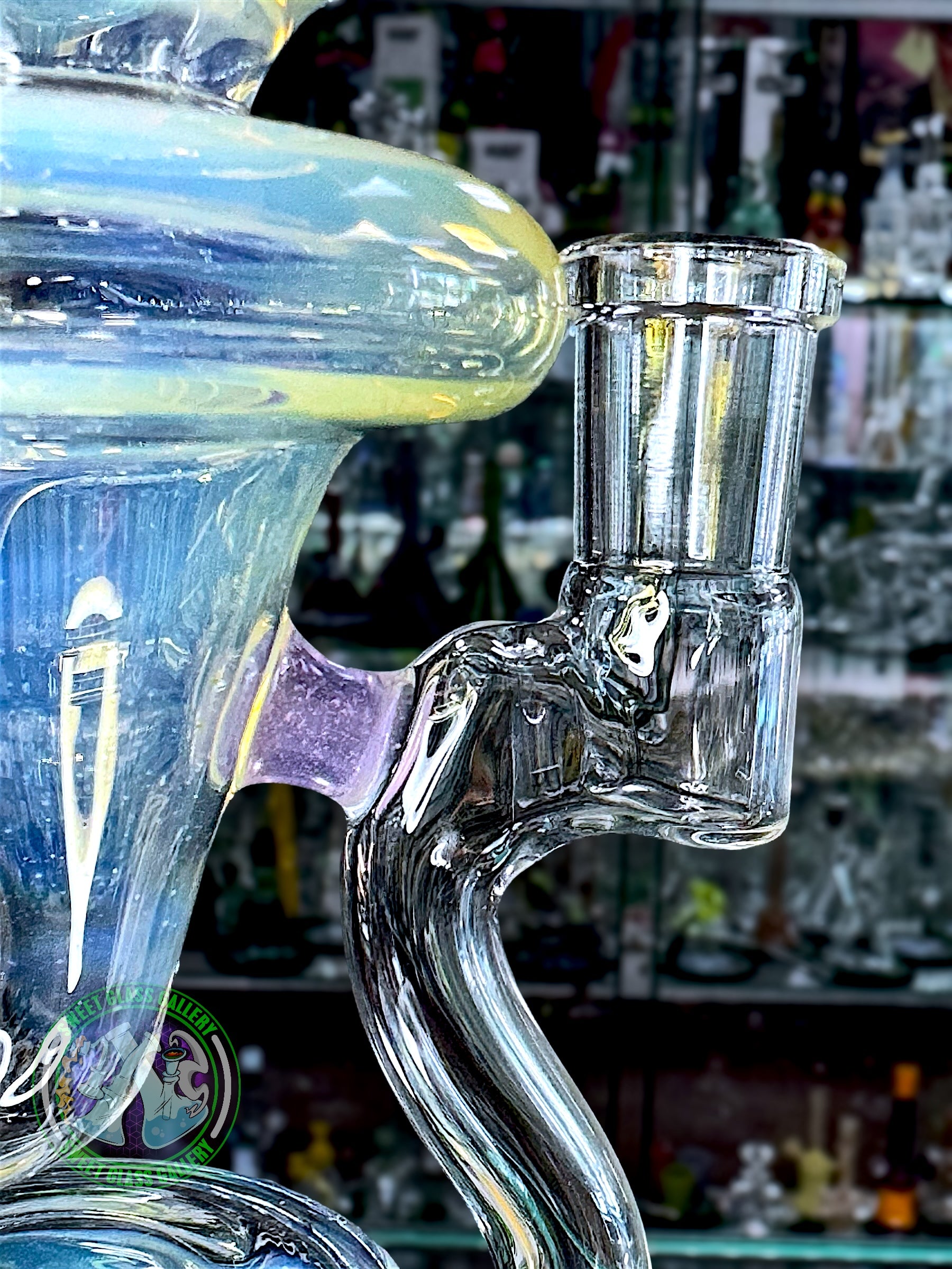 Uzzi Glass - Rig #5 - Floating Recycler (Purple People Eater)