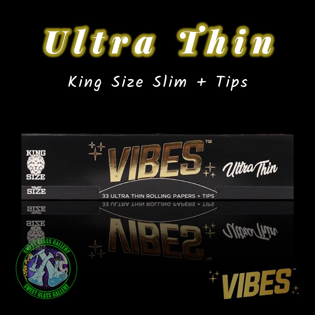 Vibes - Ultra Thin King Size Slim Papers + Tips