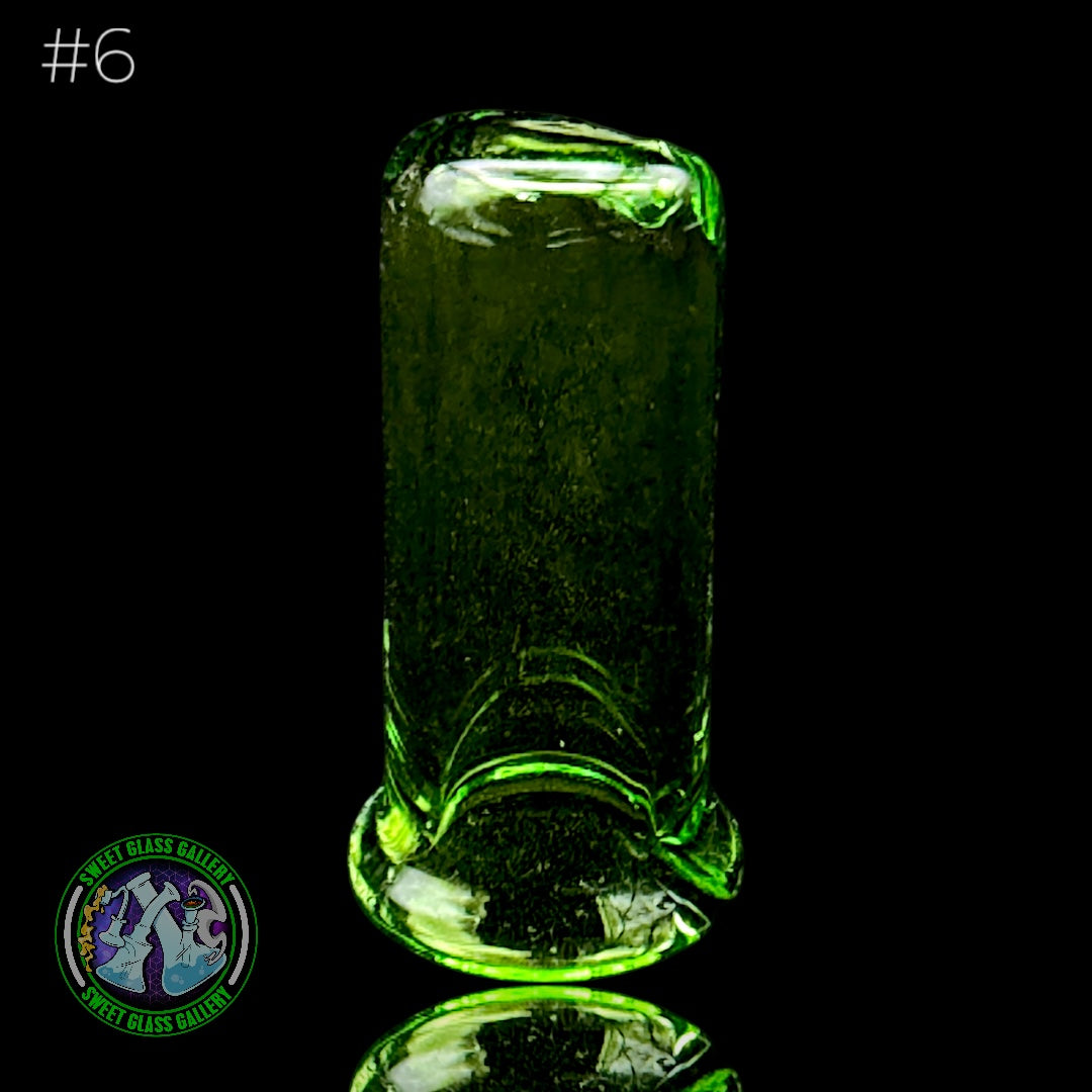 Kovacs Glass - Puffco Pivot Mouthpiece #6 (Transparent Lime Green)