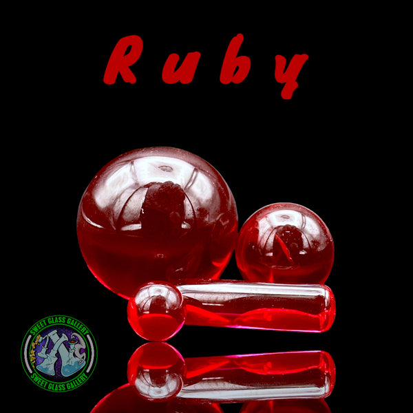 Ruby Pearl Co - Terp Slurper Set - Ruby – Sweet Glass Gallery