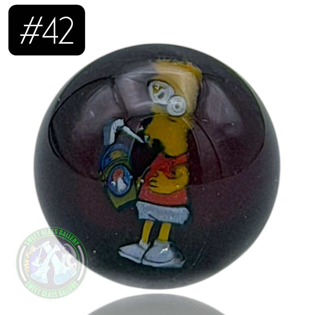 Keys Glass - Marble #42 (Bart - The Simpsons)