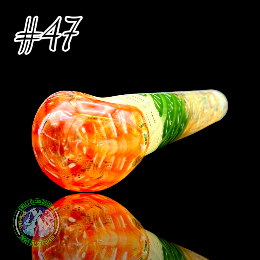 Daniel's Glass Art - German Glass Thick Hand Pipe #47