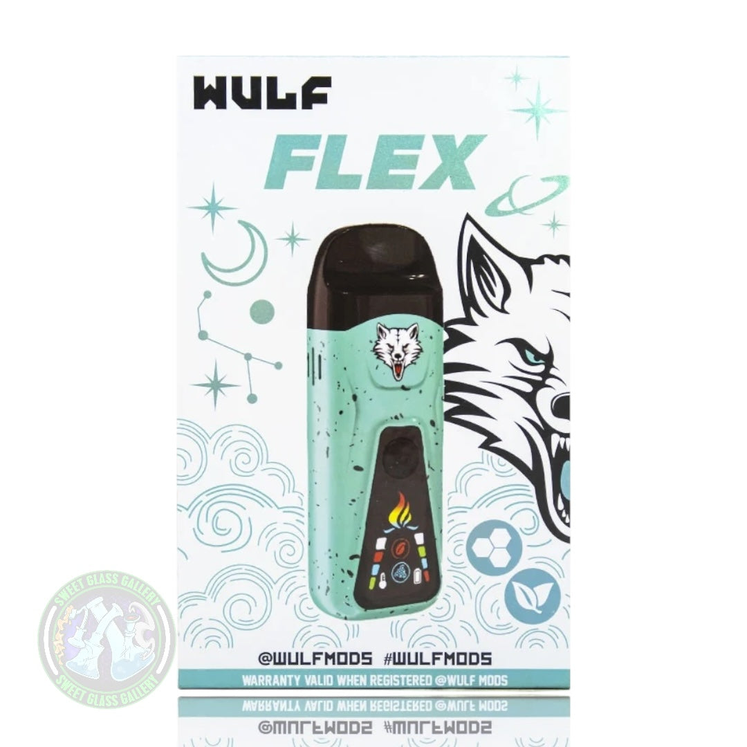 Wulf Mods - Flex - Teal w/ Black Splatter - Concentrate & Dry Herb Vaporizor
