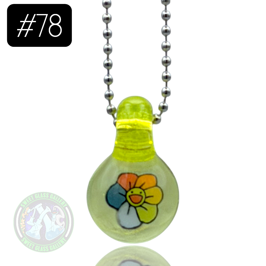 Keys Glass - Pendant #78 (Flower - Murakami)