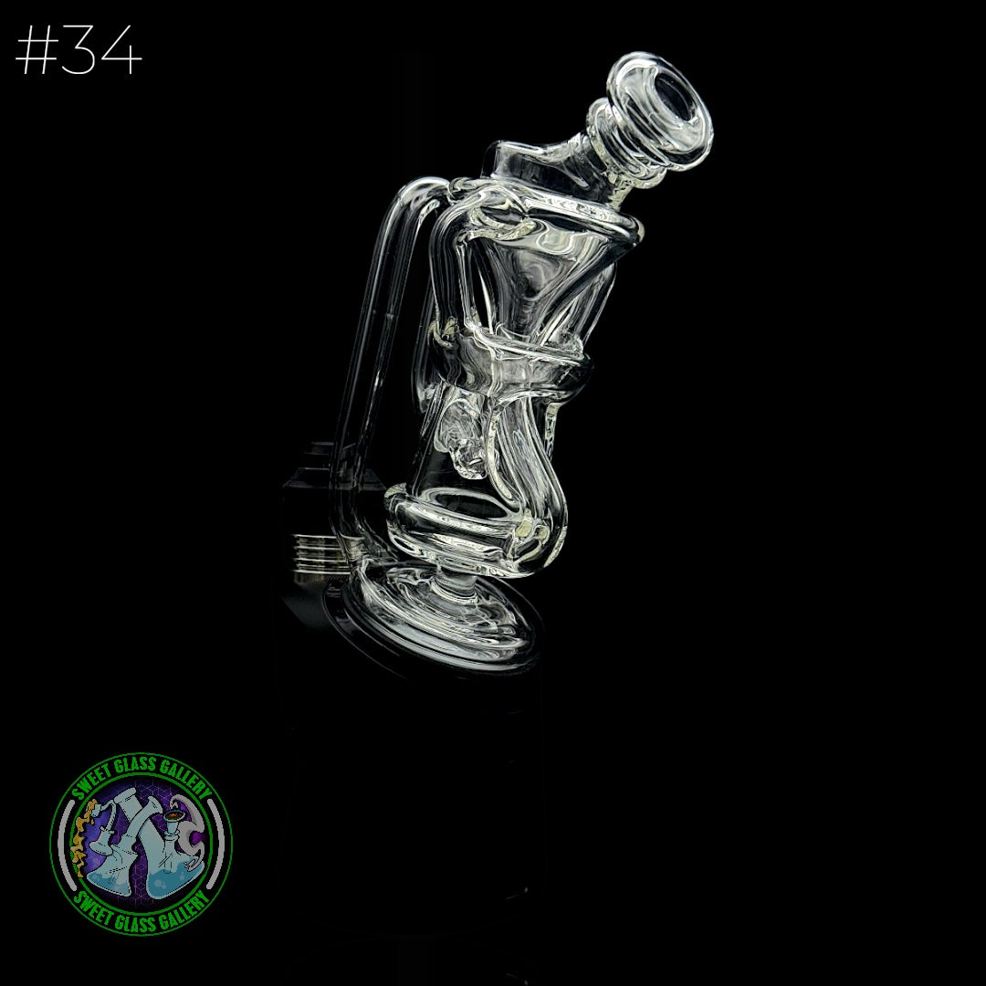 Dōp Glass - Puffco Attachment - Floating Recycler #34
