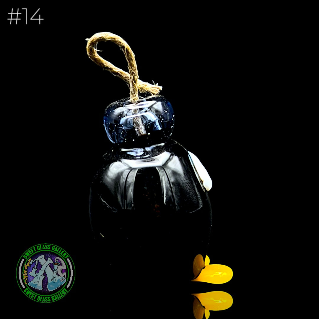 Sandberg Glass - Bob-omb - Hemp Wick Holder #14