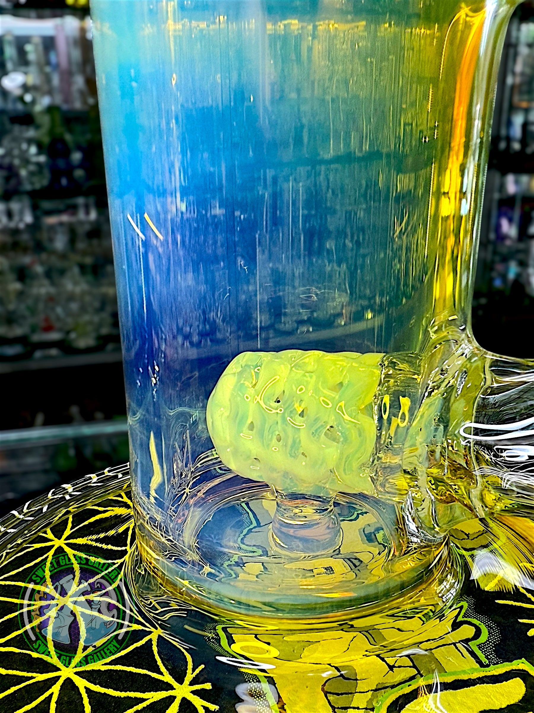 Fluid Glass - Tube #2 - Large Fumed Head Banger (Ghost)