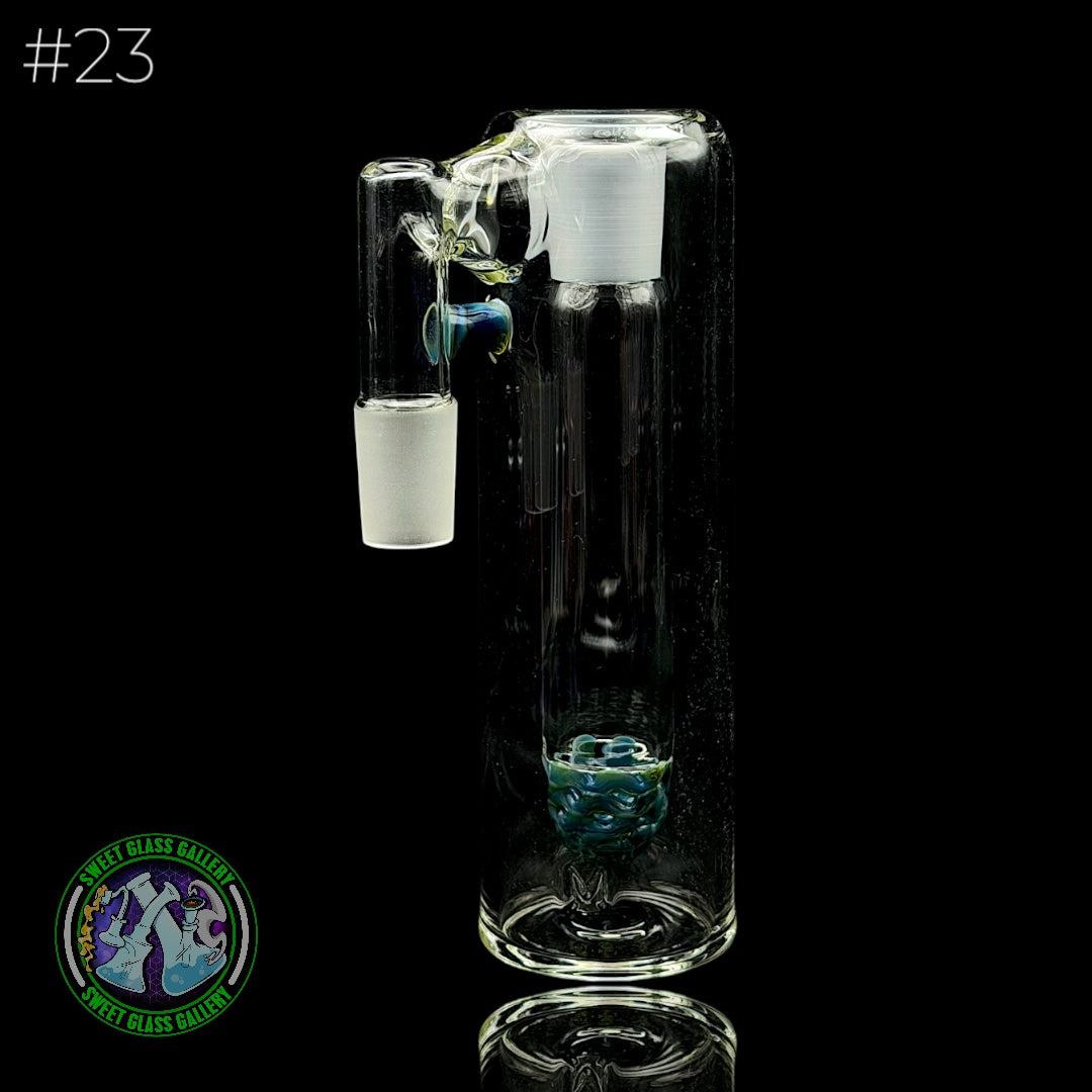 Fluid Glass - Ash Catcher 18mm  #23 (Blue Amber Purple)