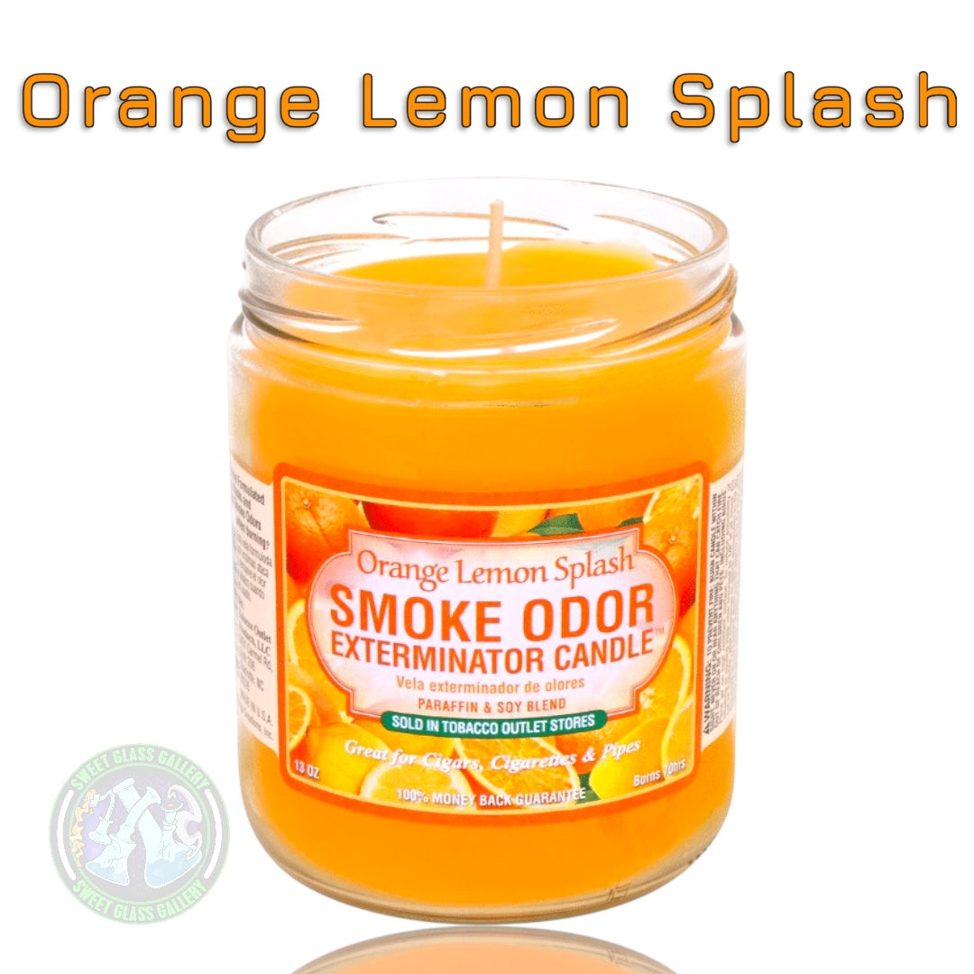 Smoke Odor Exterminator Candle - Orange Lemon Splash Scent